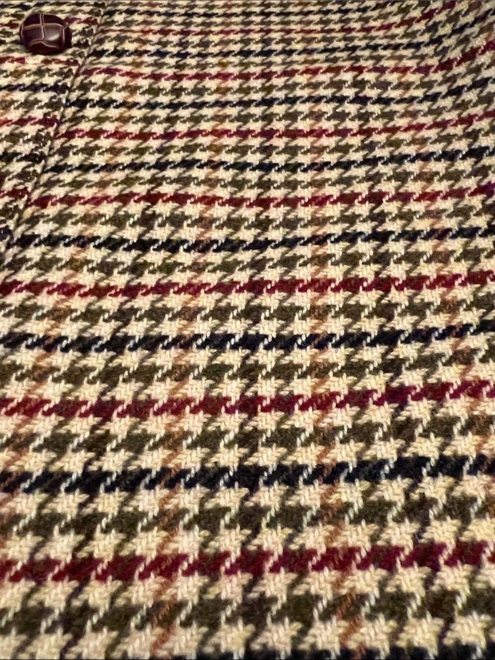 TALBOTS Houndstooth Button Front Wool Blend Skirt Size 6 - Picture 5 of 7